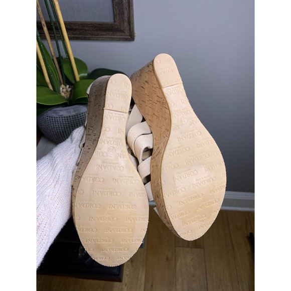 Cordani Electra Wedge Sandal Suede Cork Tan - Picture 7 of 7